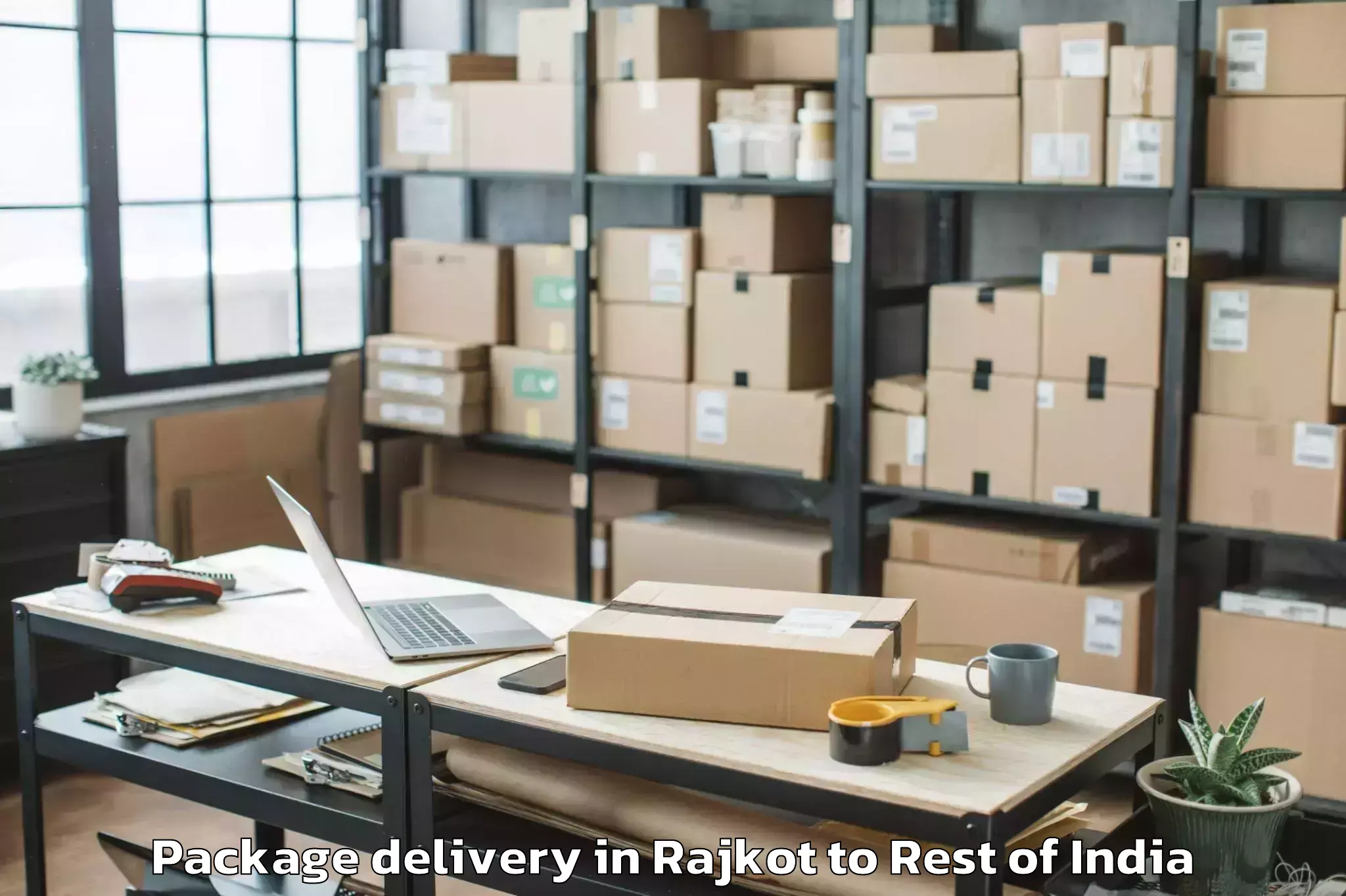 Hassle-Free Rajkot to Jaurian Package Delivery